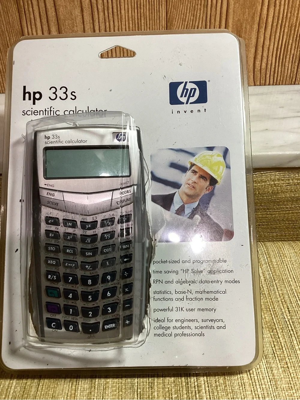 HP 33s Scientific Calculator - Silver/Black with Book